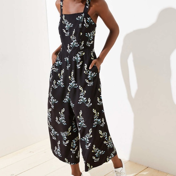 Loft flower branch jumpsuit Clearance